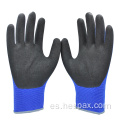 Guantes de trabajo de nitrilo arenoso de nylon nylon nylon de 15g